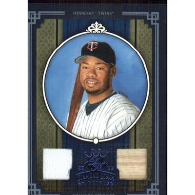 2005 Diamond Kings Materials Framed Blue #360 Shannon Stewart Bat-Jsy/100