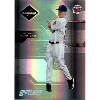 2005 Leaf Limited Silver Spotlight #80 Justin Morneau