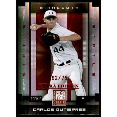 2008 Donruss Elite Extra Edition Status #109 Carlos Gutierrez