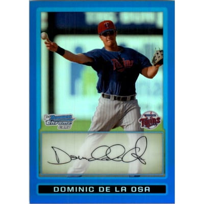 2009 Bowman Chrome Prospects Blue Refractors #BCP87 Dominic De La Osa