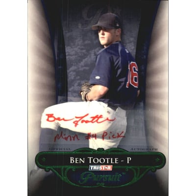2010 TRISTAR Pursuit Autographs Green #32 Ben Tootle