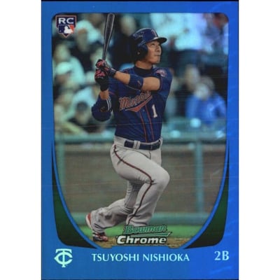 2011 Bowman Chrome Blue Refractors #209 Tsuyoshi Nishioka