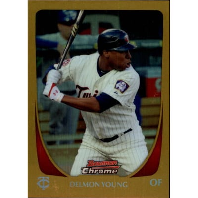 2011 Bowman Chrome Gold Refractors #61 Delmon Young