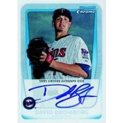 2011 Bowman Chrome Prospect Autographs Refractors #BCP158 David Bromberg