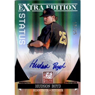 2011 Donruss Elite Extra Edition Prospects Signature Status Emerald #57 Hudson Boyd