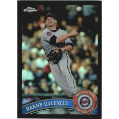2011 Topps Chrome Black Refractors #41 Danny Valencia