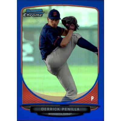 2013 Bowman Chrome Draft Draft Picks Blue Refractors #BDPP85 Derrick Penilla