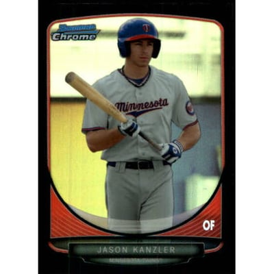 2013 Bowman Chrome Mini Black Refractors #151 Jason Kanzler