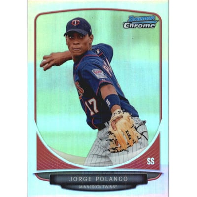 2013 Bowman Chrome Prospects Refractors #BCP212 Jorge Polanco