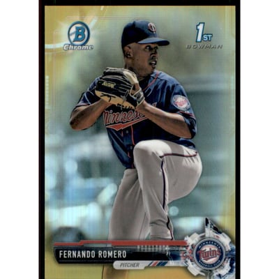 2017 Bowman Chrome Prospects Gold Refractors #BCP134 Fernando Romero