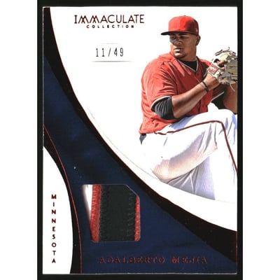 2017 Immaculate Collection Immaculate Swatches Prime #51 Adalberto Mejia/49
