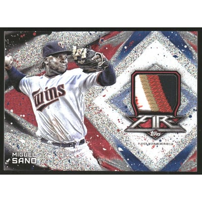 2017 Topps Fire Relics Inferno #FRMS Miguel Sano