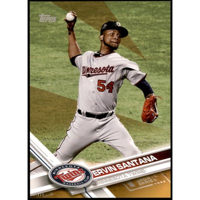 2017 Topps Update 5x7 Gold #US128 Ervin Santana