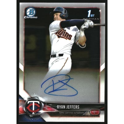 2018 Bowman Chrome Draft Autographs #CDARJ Ryan Jeffers