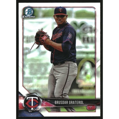 2018 Bowman Chrome Draft Image Variation Refractors #BDC3 Brusdar Graterol/Gray Pants
