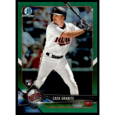 2018 Bowman Chrome Green Refractors #81 Zack Granite