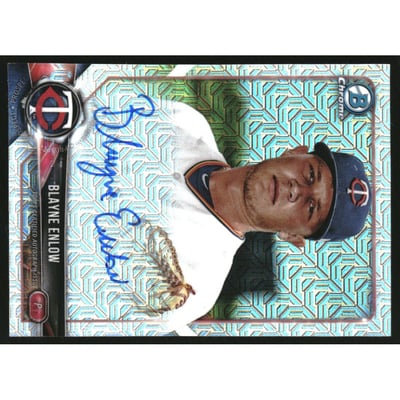 2018 Bowman Chrome Mega Box Autograph Refractors #BMABE Blayne Enlow