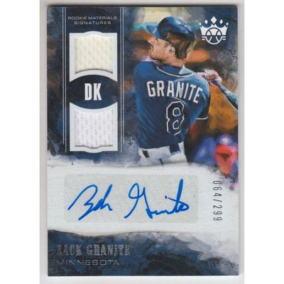 2018 Diamond Kings DK Rookie Materials Signatures #25 Zack Granite/299
