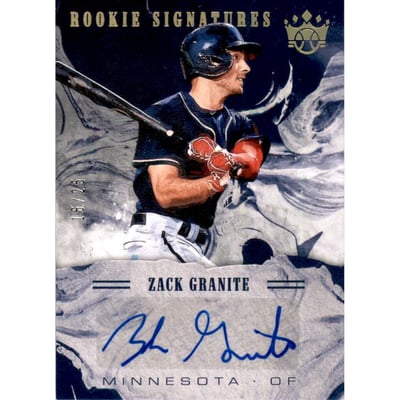 2018 Diamond Kings DK Rookie Signatures Holo Gold #25 Zack Granite/25