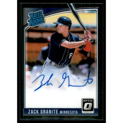 2018 Donruss Optic Rated Rookies Signatures #RRSZG Zack Granite