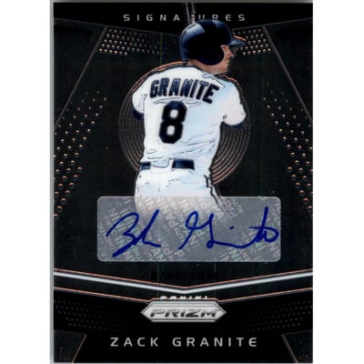 2018 Panini Prizm Signatures #8 Zack Granite