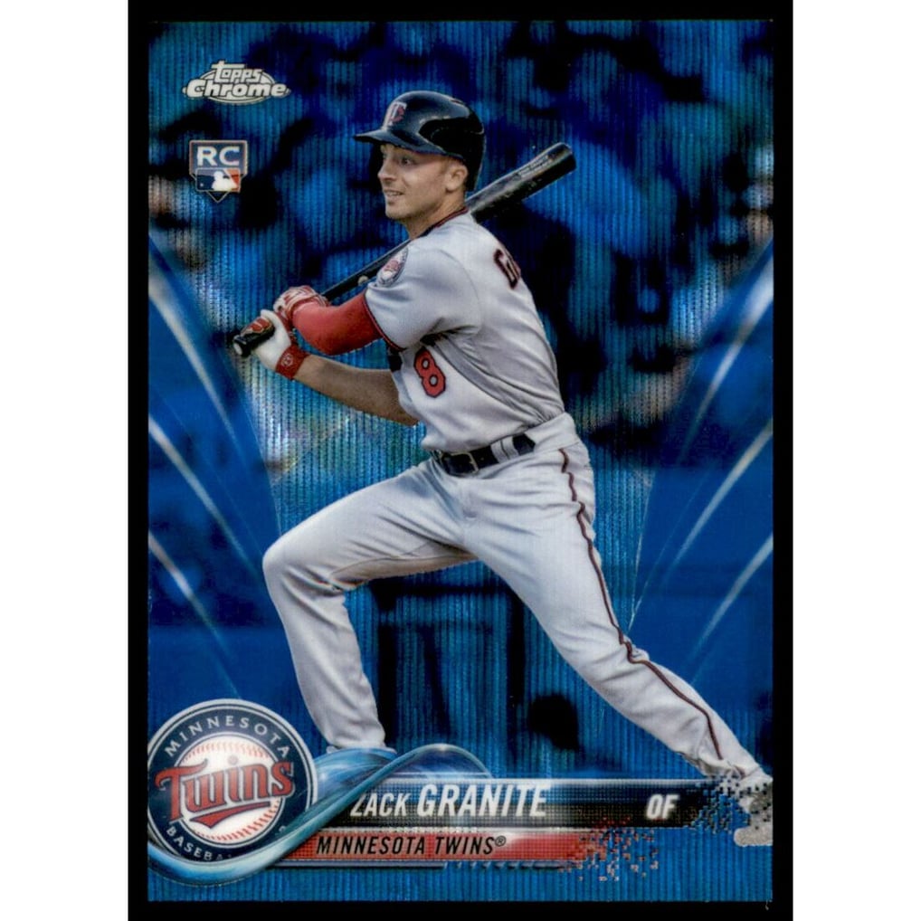 2018 Topps Chrome Blue Wave Refractors #154 Zack Granite