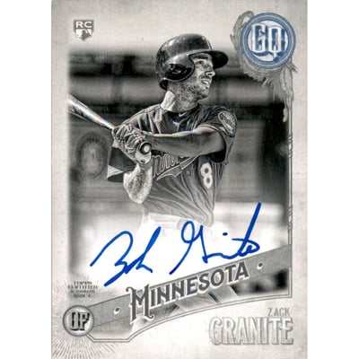 2018 Topps Gypsy Queen Autographs Black and White #GQAZG Zack Granite/50