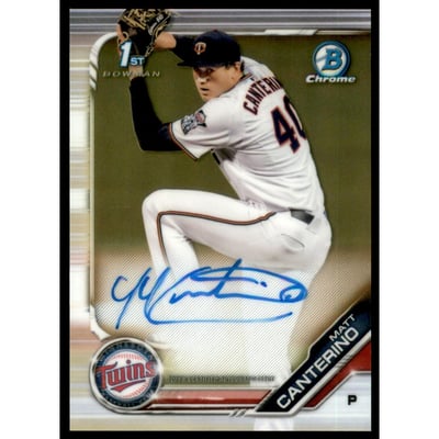 2019 Bowman Chrome Draft Autographs #CDAMC Matt Canterino