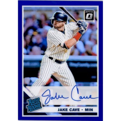 2019 Donruss Optic Rated Rookies Signatures Purple #20 Jake Cave/125