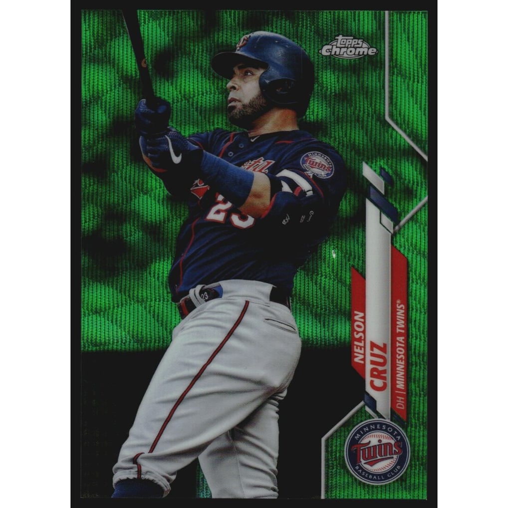 2020 Topps Chrome Green Wave Refractors #69 Nelson Cruz