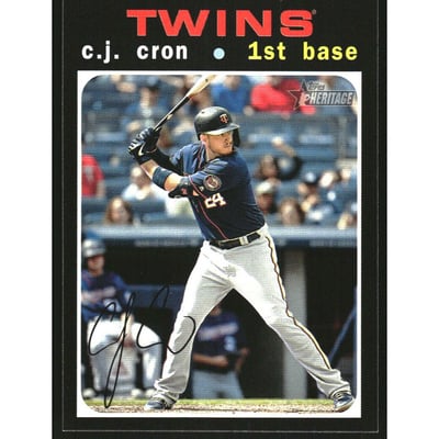 2020 Topps Heritage French Text #349 C.J. Cron