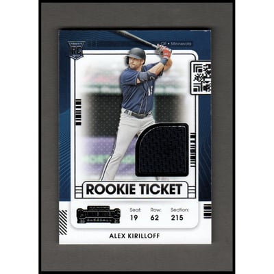 2021 Panini Contenders Rookie Ticket Jerseys #27 Alex Kirilloff