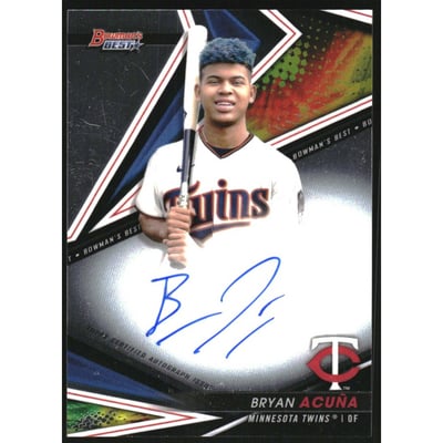 2022 Bowman's Best Best of '22 Autographs #B22BA Bryan Acuna