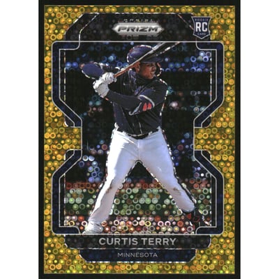 2022 Panini Prizm Prizms Gold Donut Circles #212 Curtis Terry T2
