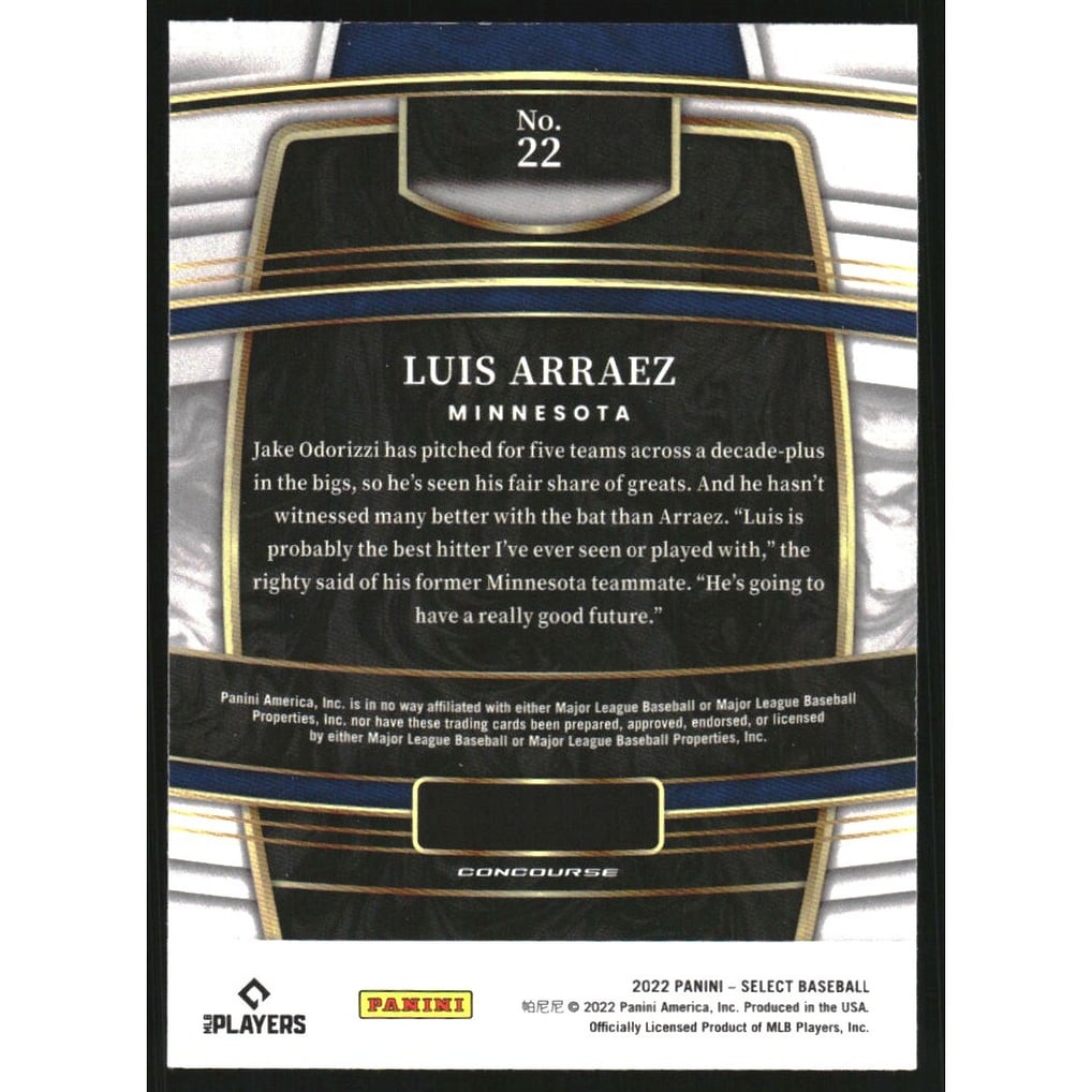 2022 Select Blue #22 Luis Arraez