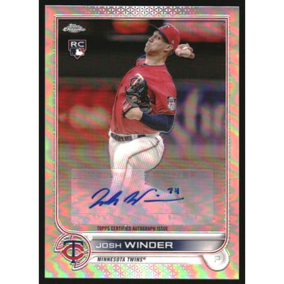 2022 Topps Chrome Update Autographs #ACJWI Josh Winder