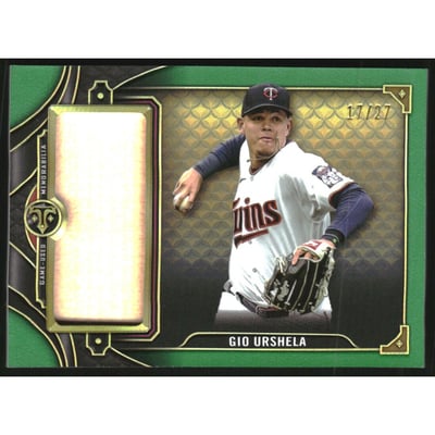 2022 Topps Triple Threads Single Jumbo Relics Emerald #SJR2GU Gio Urshela