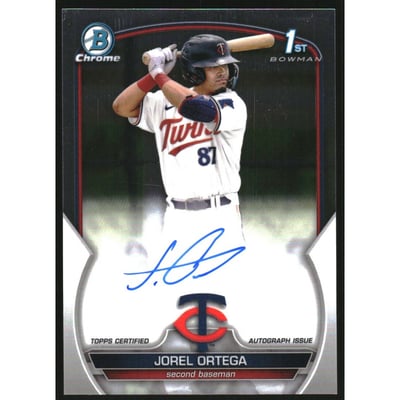 2023 Bowman Chrome Prospect Autographs #CPAJORT Jorel Ortega