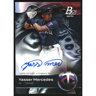 2023 Bowman Platinum Top Prospects Autographs #TOP95 Yasser Mercedes
