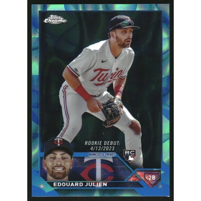 2023 Topps Chrome Update Aqua Blue Lava Lamp Refractors #USC141 Edouard Julien