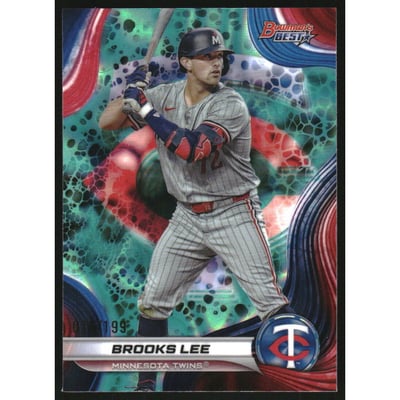 2024 Bowman's Best Top Prospects Aqua Lava Refractors #TP12 Brooks Lee