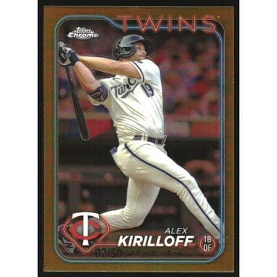 2024 Topps Chrome Gold Refractors #206 Alex Kirilloff