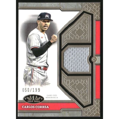 2024 Topps Tier One Relics #T1RCCO Carlos Correa/199