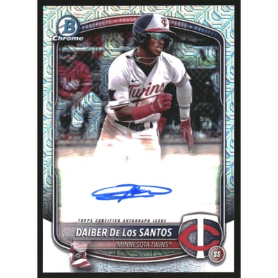2025 Bowman Chrome Mega Box Prospect Autographs #BMADD Daiber De Los Santos