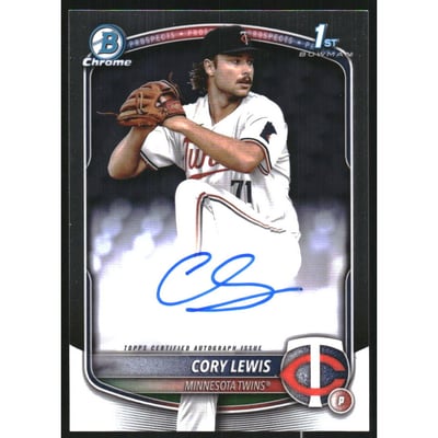 2025 Bowman Chrome Prospect Autographs #CPACLE Cory Lewis