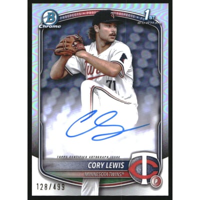2025 Bowman Chrome Prospect Autographs Refractors #CPACLE Cory Lewis