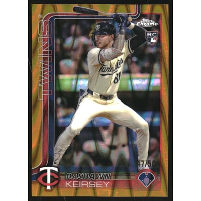 2025 Topps Chrome Gold RayWave Refractors #19 DaShawn Keirsey