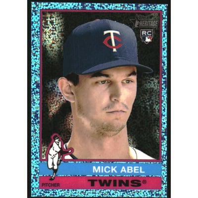 2025 Topps Heritage Chrome Light Blue Sparkle Refractors #622 Mick Abel