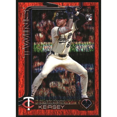 2025 Topps Orange Holo Foil #605 DaShawn Keirsey
