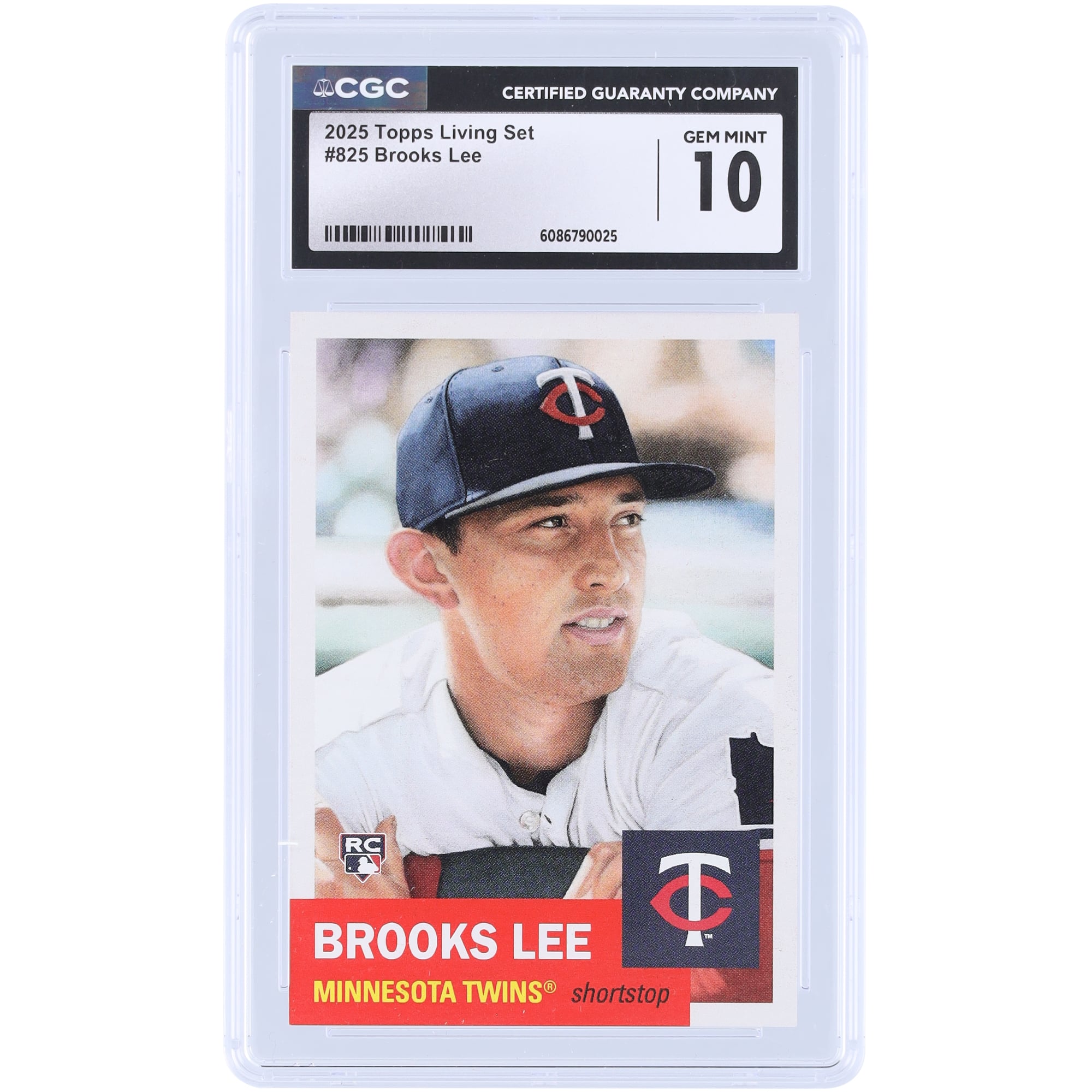 Brooks Lee Minnesota Twins 2025 Topps Living Set #825 CGC 